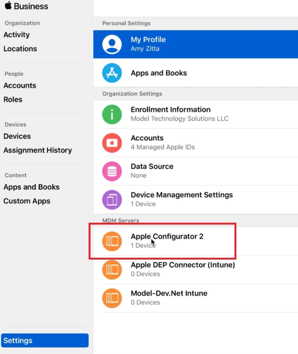 Intune, iOS, Apple Business Manager, Apple Configurator 2