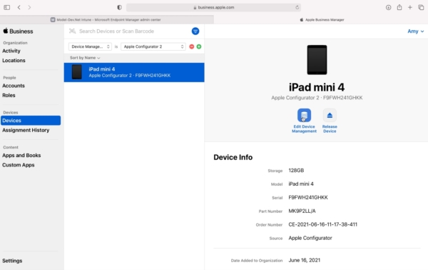 Intune, iOS, Apple Business Manager, Apple Configurator 2